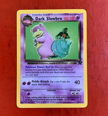 Lotto Carte Pokemon Dark Slowbro 29/82 Team Rocker Raro Mint | eBay