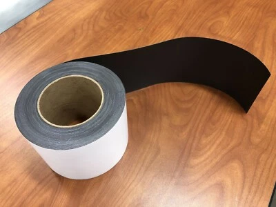 MAGNUM MAGNETS 4" X 50' (.020) VINYL LAMINATED MATTE WHITE FLEXIBLE MAGNETIC STRIP