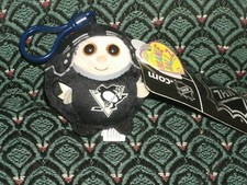 Ty Beanie Ballz 2.5" CLIP NHL PITTSBURGH PENGUINS  2012 MWMT RARE RETIRED HTF