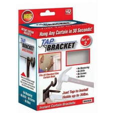 Spark Innovators Bronze Tap Bracket Curtain Rod Mountng Brackets No Drilling