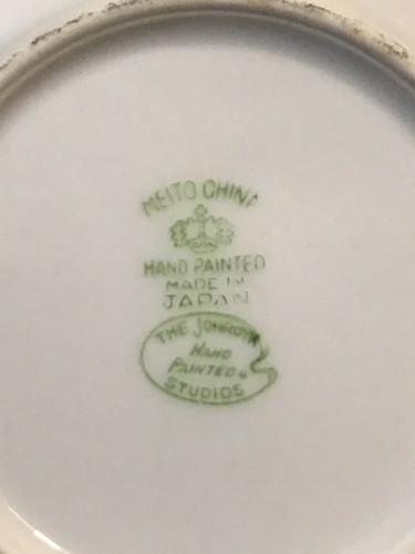 Hand Painted Meito China Decorative Dish Jonroth Studios Japan π’π΄ππ―π΅ - Picture 4 of 5
