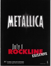 METALLICA Vintage INTERVIEW 1996 PROMO TRADE AD Poster for Load CD 8.5x11 MINT