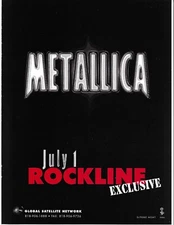 METALLICA Vintage INTERVIEW 1996 PROMO TRADE AD Poster for Load CD 8.5x11 MINT