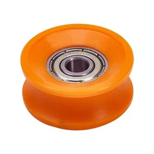 U Groove Bearing Pulley Sliding Wheel Embedded Guiding Nylon 5/6/10mm Inner Dia