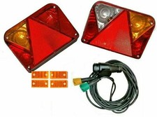 Anhängerbeleuchtung SET  Kabelbaum 13 polig 5m Anhänger Rückleuchten Kabelsatz