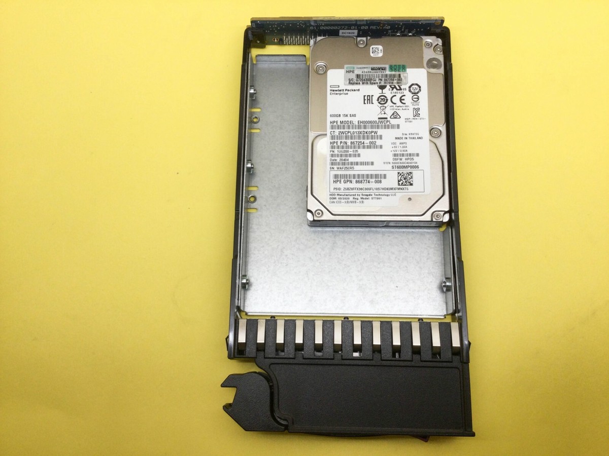 J9V70A HPE MSA P2000 G3 HP 600GB 12G SAS 15K LFF 3.5in Hard Drive