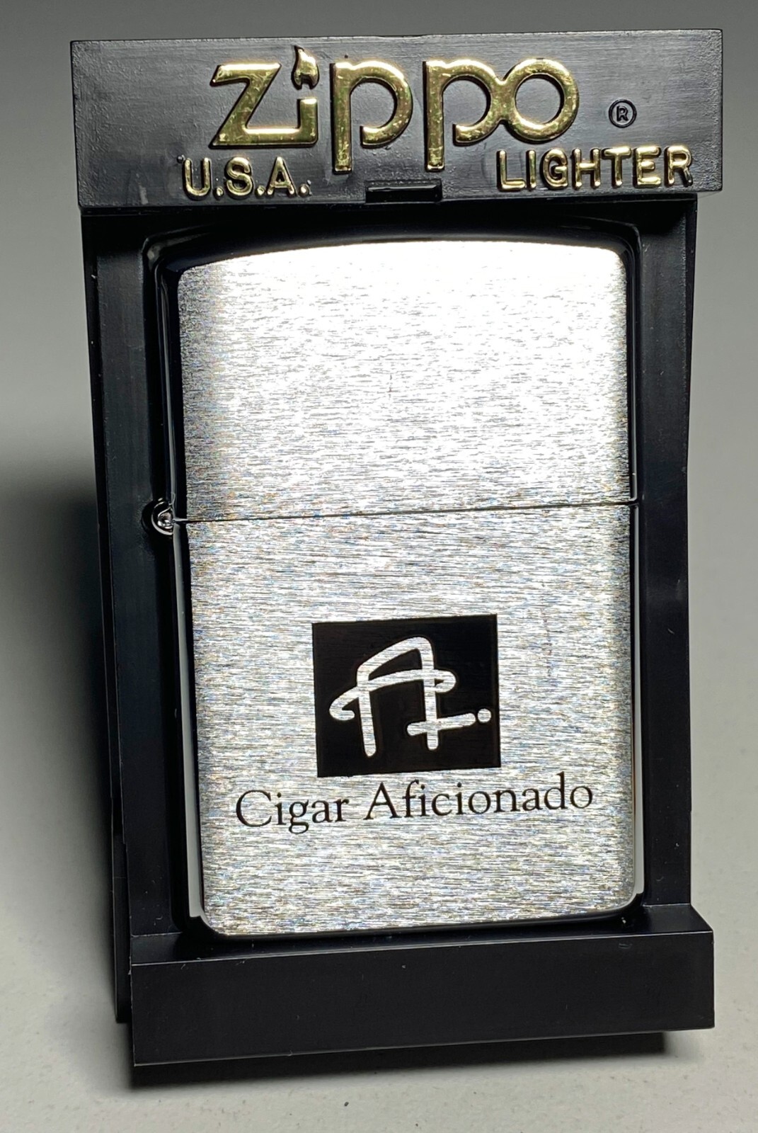 Zippo Lighter Cigar Aficionado Advertising Vintage 1996 eBay