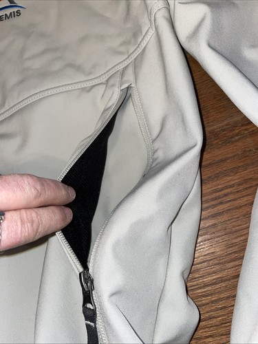 NASA ARTEMIS Fossa Apparel 5558 Downtown Soft Shell Jacket 3XL Cream white NEW - Picture 11 of 20