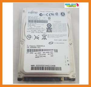 Disk Festplatte Fujitsu 160GB 7200RPM 2.5 " HDD SATA MHZ2160BJ/ 486886-001/