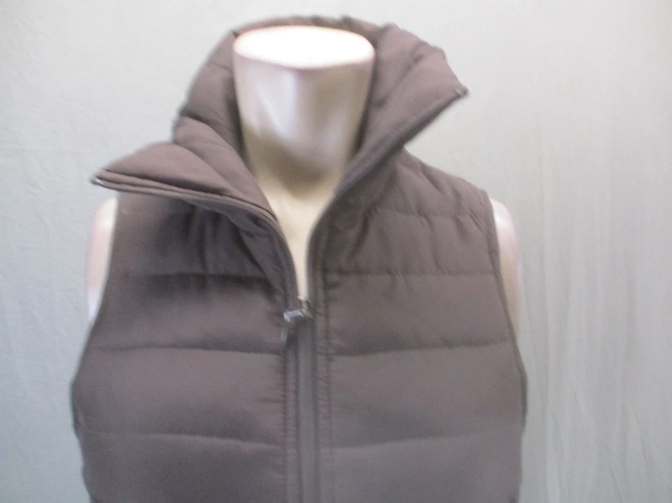 Kenneth Cole REACTION Size S Womens Brown Down Feather Full Zip Puffer Vest 300 - Image 2 of 4