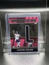 2022 Donruss Elite - Justin Fields / Chicago Bears - #SB-JF4 Pink Spell Bound