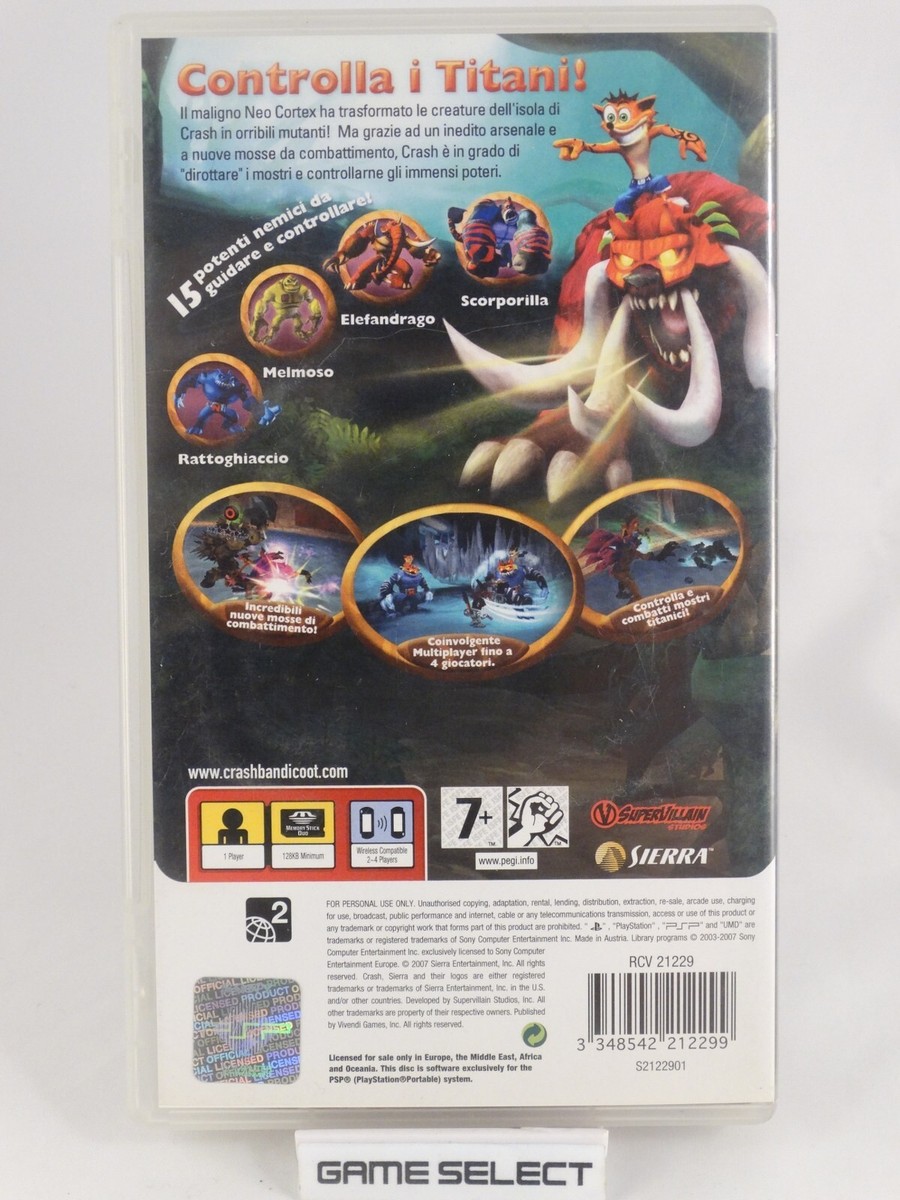 CRASH OF THE TITANS SONY PSP NEUF* NEW* VERSION PAL UK