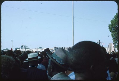Photo:Tops of heads of crowd gathered for the March on Washington, 1963 1