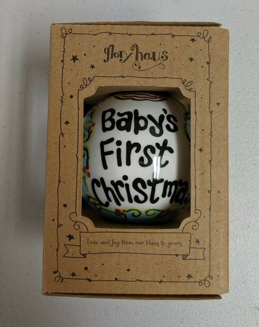 glory haus baby's first christmas ornament
