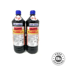 Gluten-Free Dark Vanilla Extract - 33oz Bottles, 2-Pack for Baking Perfection