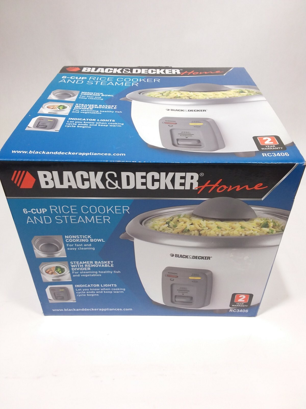 black and decker rice cooker rc3406c