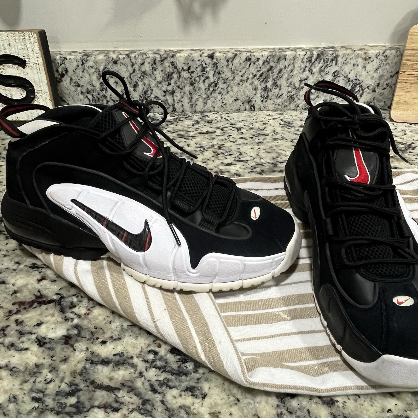 Nike Air Max Penny 1 1996 Olympics Chicago Bulls Red White Black Men’s Size 10