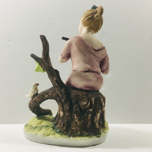 Lefton China Antique Hand Painted "Flutist Player Girl" (KW 7454) Figurine - Picture 5 of 12