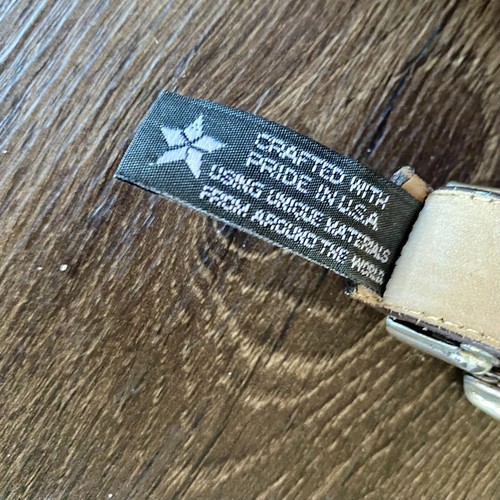 BRIGHTON Women's Thin Brown Leather BELT Sterling Silver Buckle Sz M 36”#38909 - Picture 6 of 9