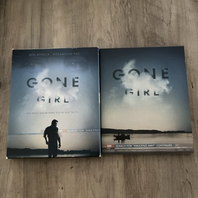 Gone Girl (Blu-ray, 2014) Complete Set DVD Movie W/Amazing Amy Book Affleck