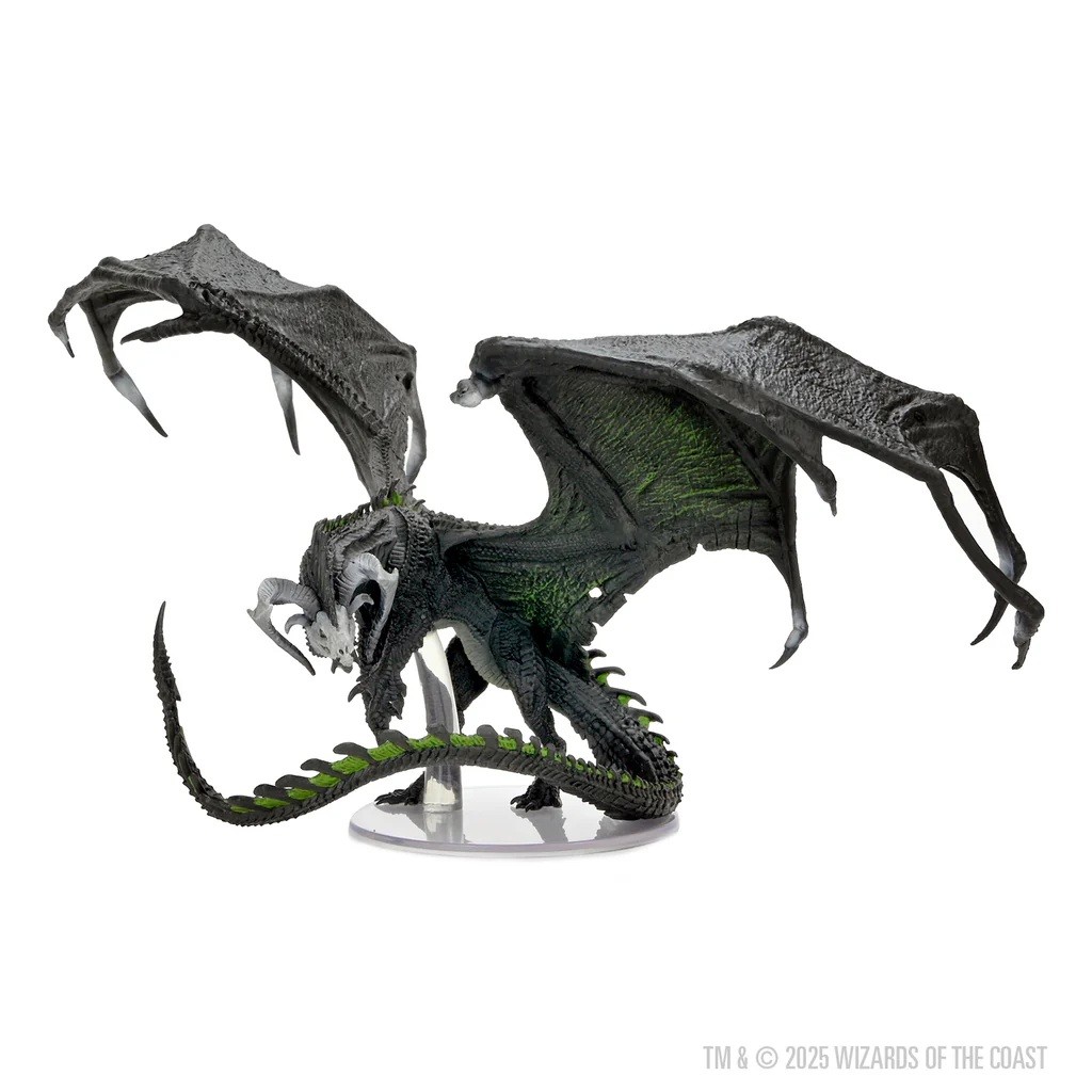 Dragon Noir D&D figurine miniature de collection Icons of the Realms