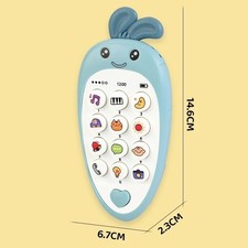 Baby Phone Toy Music Sound Telephone Sleeping Toys With Teether Simulation Phone