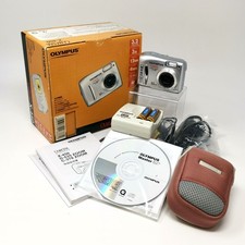 OLYMPUS X-450 Silver Compact Digital Camera Tested Working Seller Japan