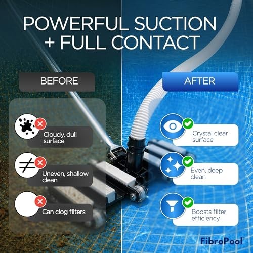как выглядит Pool Vacuum Head 14.4 Inch Weighted Flexible Design Inground Above Ground 1.5 фото