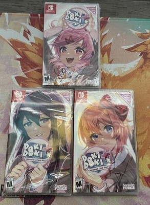 Doki Doki Literature Club Plus Full Set PAX Convention Exclusive Switch Set Of 3