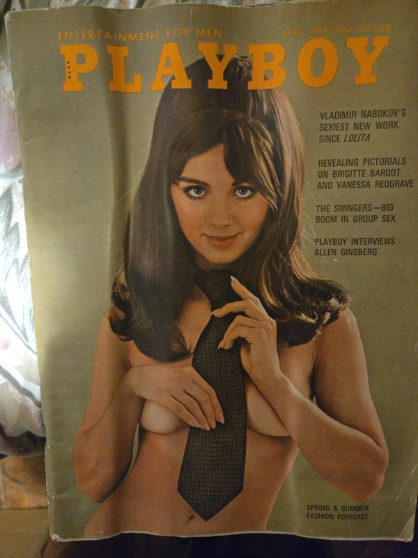 Playboy Magazine April 1969 Centerfold Intact Vargas Girl Solid Condition