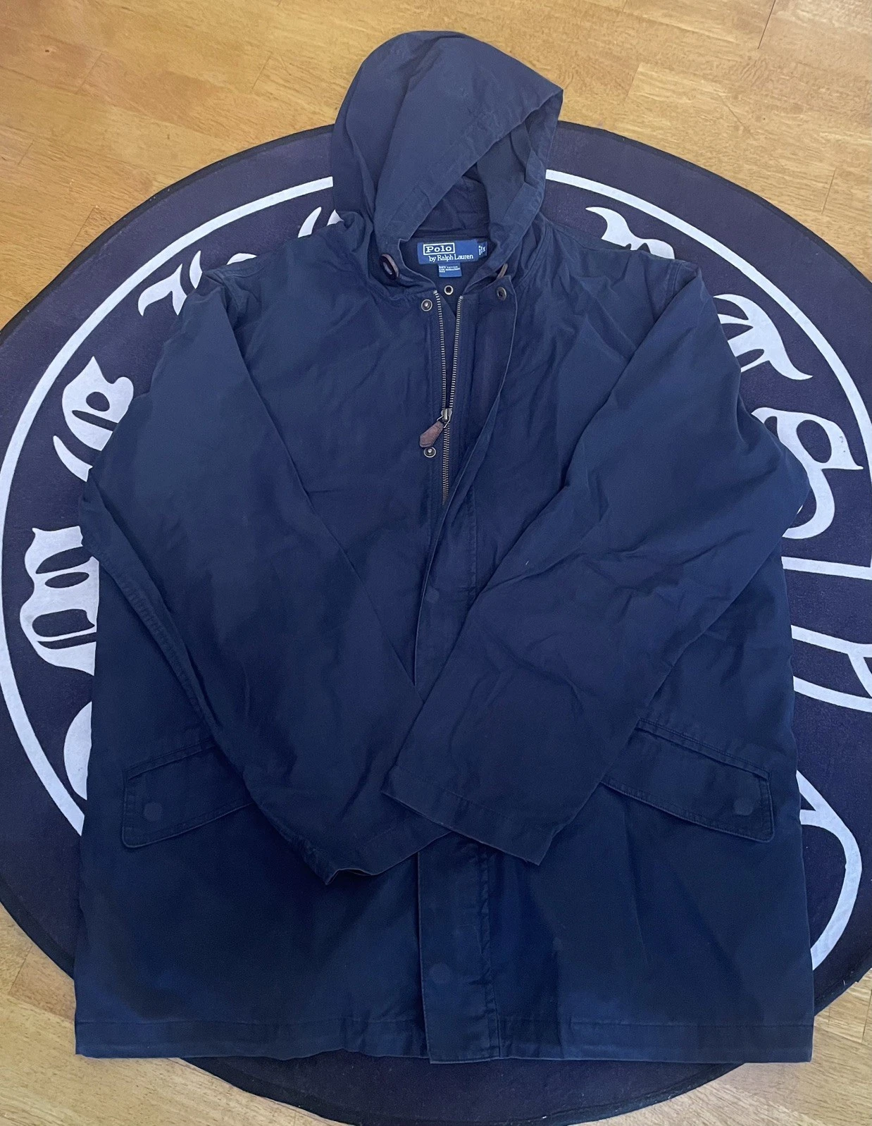 Pre Owned Vintage Ralph Lauren Polo Windbreaker Cotton Hooded Jacket Sz M Navy
Opens in a new window
