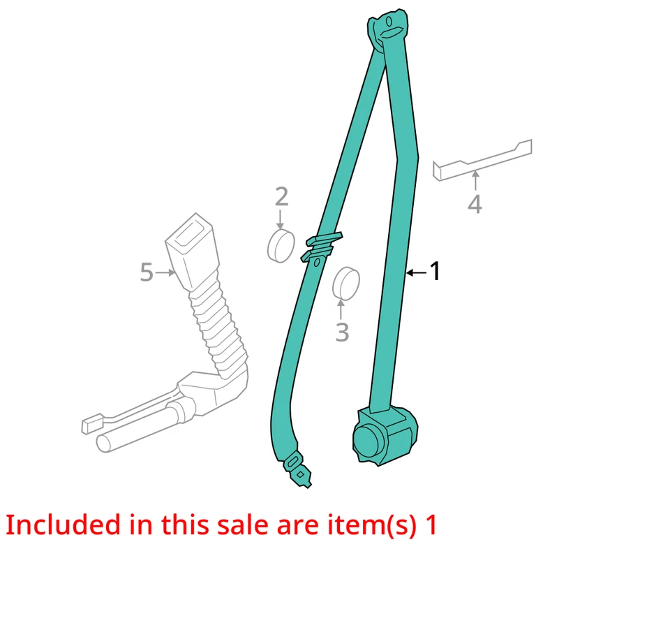 Cinturón de seguridad cubo delantero conductor retractor se adapta 09-12 BMW 750i 1428635 Foto 3 de 4