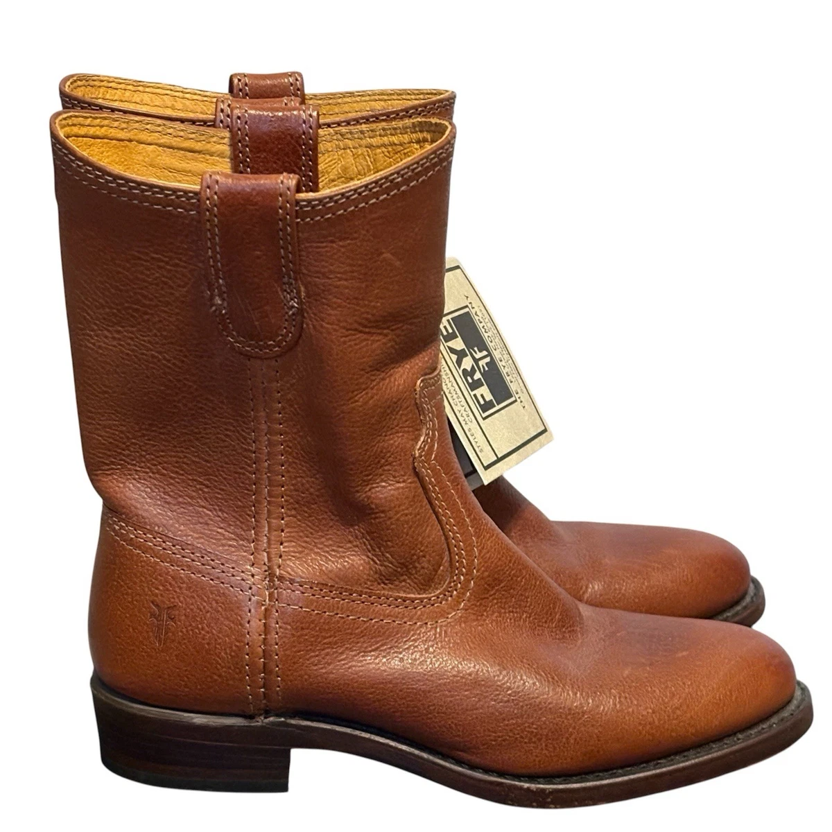 【FRYE】ウエスタンブーツ/レザー/ブラウン/7.5B Frye Brown Western Boots for Women for sale | eBay