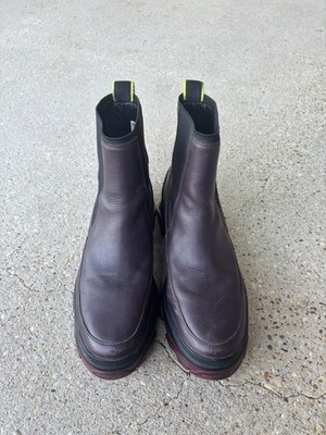 SOREL Caribou X WP Chelsea Boot - Women Sorel Black Leather Chelsea Boots with Tan Lug Sole main image 1