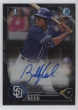 2016 Bowman Draft Chrome Pick Black Refractor 17/75 Buddy Reed Auto 0wg1