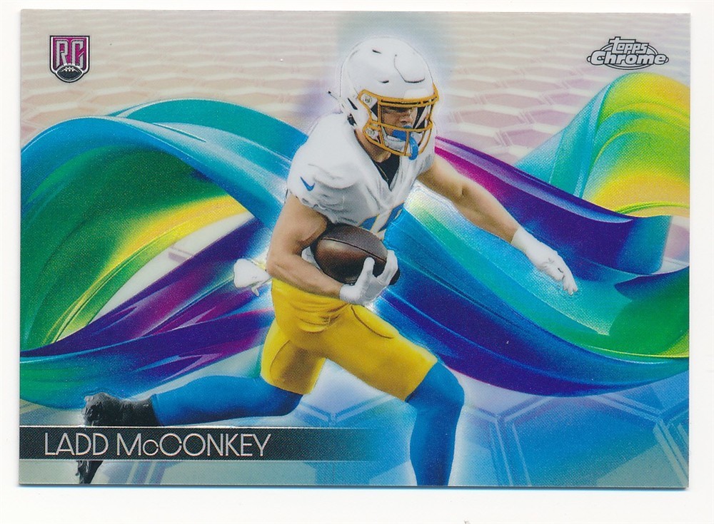 LADD MCCONKEY 2024 TOPPS CHROME HELIX #H-20 RC ROOKIE CHARGERS SSP CASE HIT MINT