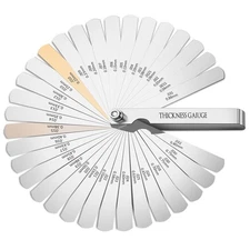 Feeler Gauge Set Stainless Steel Thickness Gauge 32 Blades 0.04-0.88 mm