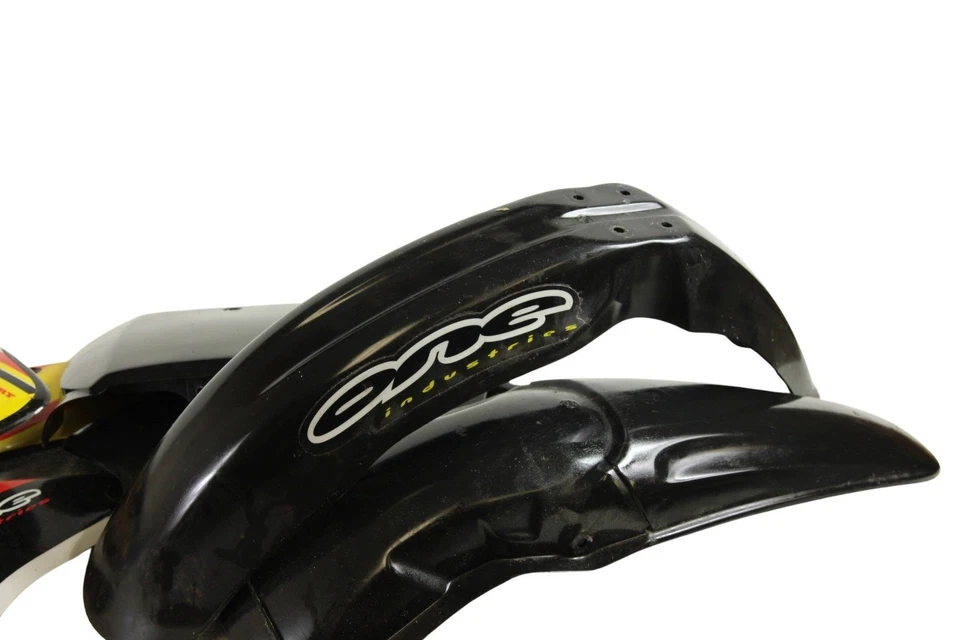 Honda CR250R 2000 kit de carrocería de plástico guardabarros negro UFO B4514 Foto 3 de 4