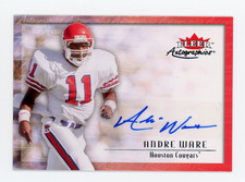 2012 Fleer Retro Autographics 2000 #00AU-AW Andre Ware! *PWE*