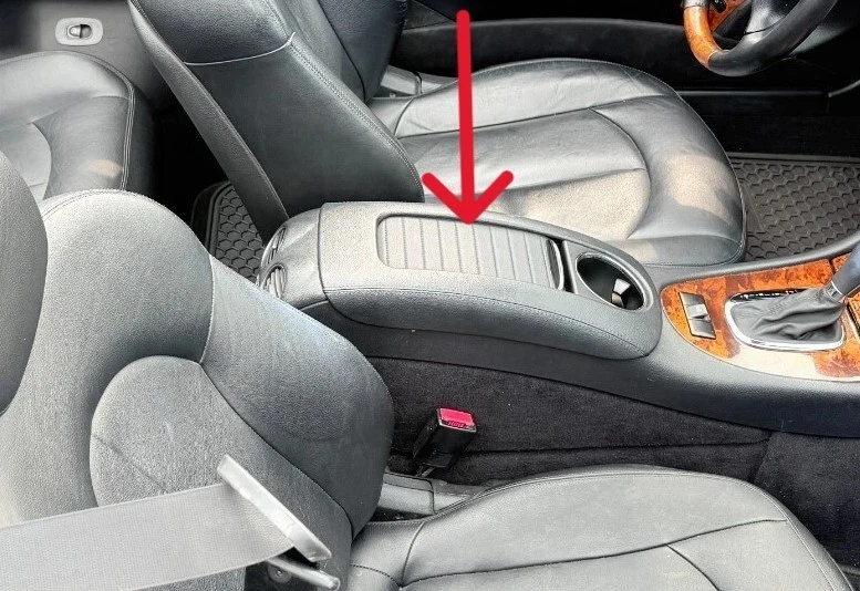 2006-2009 OEM Mercedes Benz CLK 350 Center Control Storage Slide Cover - Image 2 of 4