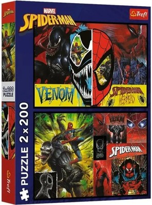 NEW Trefl Jigsaw Puzzle 2x200 Pieces Marvel Spiderman Day and Night