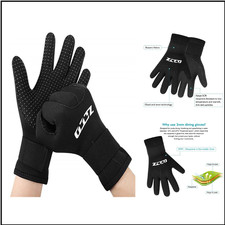 ZCCO Tauchhandschuhe 3mm Neopren Handschuhe mit rutschfesten Part