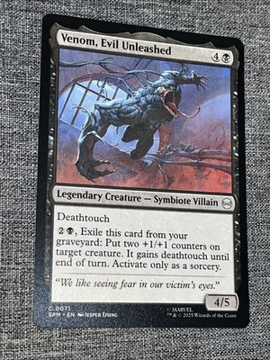 Venom, Evil Unleashed - 0071 - Marvel's Spider-Man - MTG - NM/M - Eng Non Foil