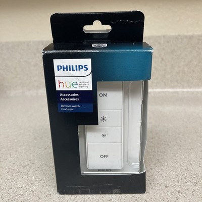 Philips Hue Smart Dimmer Switch w/ Remote   White   Requires Hue Bridge   1 Pack