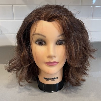 BURMAX Human Hair Cosmetology Styling Head Deluxe Debra C4601 100% Human Hair