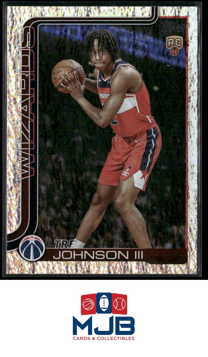 2025-26 Topps Tre Johnson III Holo Foil Rookie #206 Washington Wizards