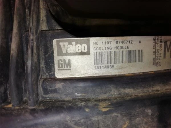 MOTOR DE VENTILADOR DE REFRIGERACIÓN Opel Vectra C GTS 2004 13114935 - Imagen 3 de 4