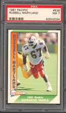 1991 Pacific - Russell Maryland #536 (RC) PSA 7
