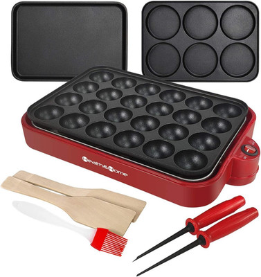 Multifunction Nonstick Baking Maker with 3 Interchangeable Baking Plates for Fri
