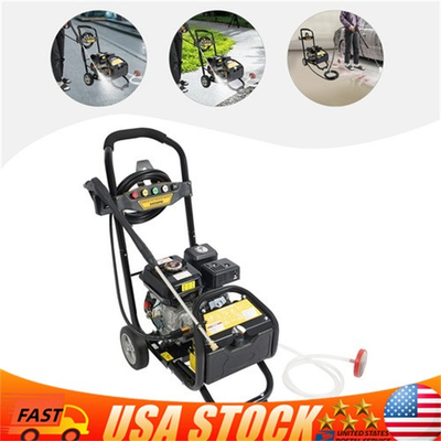 #ad #ad 2600PSI Gas Pressure Washer Cold Water Gas Powered Washer 2.4GPM 7HP Wheels $260.55